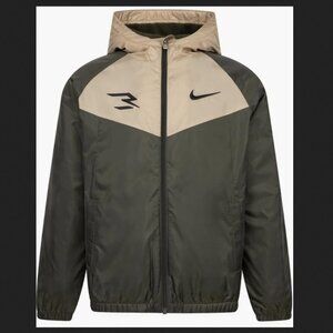 Nike Hoodie Jacket Boy's Youth Brown/Green Size M (10/12) New